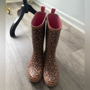 Leopard Print Women's Rain Boots